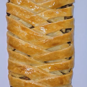 Authentic Haitian Tresse Royale (Beef-Filled Pastry) – Handmade Shortcrust Pastry Braid