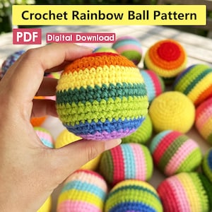 Crochet Hac*y Sa*k Pattern PDF | DIY Rainbow Juggling Ball Footbag,Stress Relief Toy,Kids Outdoor Toy,Instant PDF Download,Beginner Friendly
