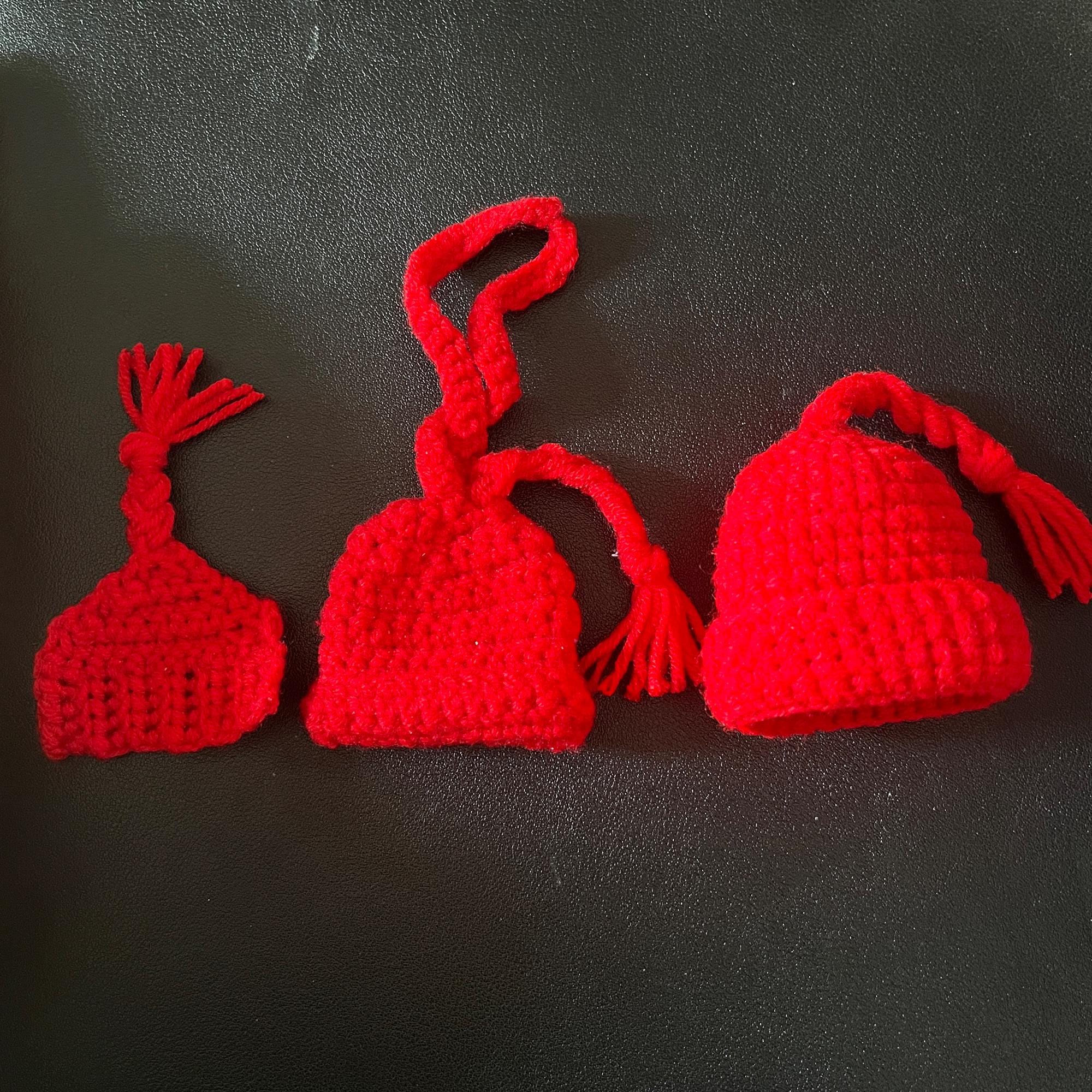 3 in 1 Crochet Red Hat Pattern Pdf,melt the ICE Mini Hat Brooch ...