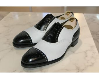 Handmade Men’s Spectator Shoes – Two Tone Formal Leather Shoes