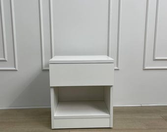 Modern Nightstand with Hidden Storage – Bedside Table with Secure Keyless Lock & Drawer Safe, Minimalist furniture, Gift for wife and Mom