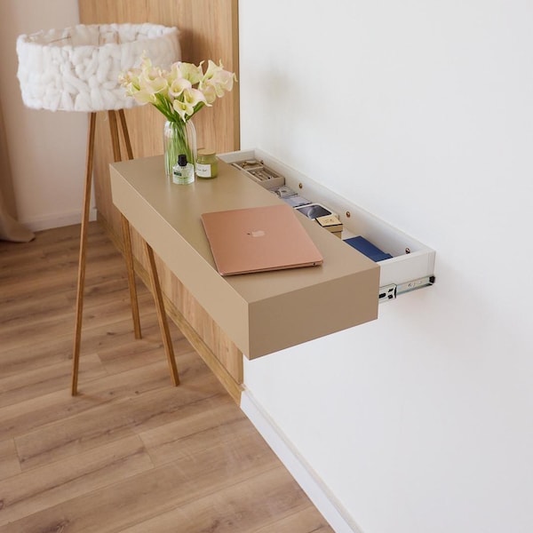 Cassaforte con scomparto nascosto per corridoio con serratura a scheda, cassaforte con chiave di sicurezza, cassetto portaoggetti nascosto, design minimalista, regalo per la festa del papà
