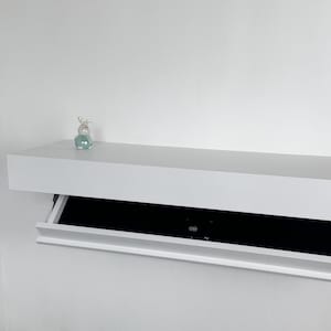 Hidden Wall Shelf Safe with Lock | Concealed Storage Box | Secret Safe Furniture | RFID Keyless Access | Gift for Him or Dad