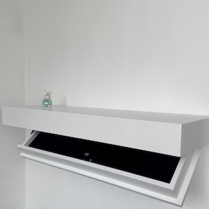 Secret Hidden Safe | Wall Shelf Safe with Lock | Concealed Storage Drawer | Hidden Safe Furniture | Security Key Box | Gift for him