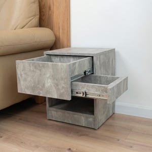 Unique Nightstand with Hidden Compartments, Handcrafted Diversion Safe - RFID Lock Invisible Drawer, Brother Birthday gift