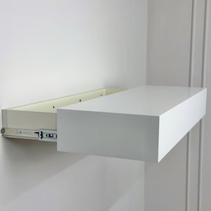 Concealed Wall Safe with Hidden Drawer – Secret Shelf Storage, Secure Home Safe with Lock, Minimalist Design, Anniversary gift for him