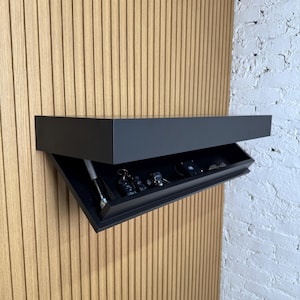 Secret hidden safe, wall safe, concealed shelf safe, security key safe, hidden storage safe furniture, hidden safe drawer, fathers day gift