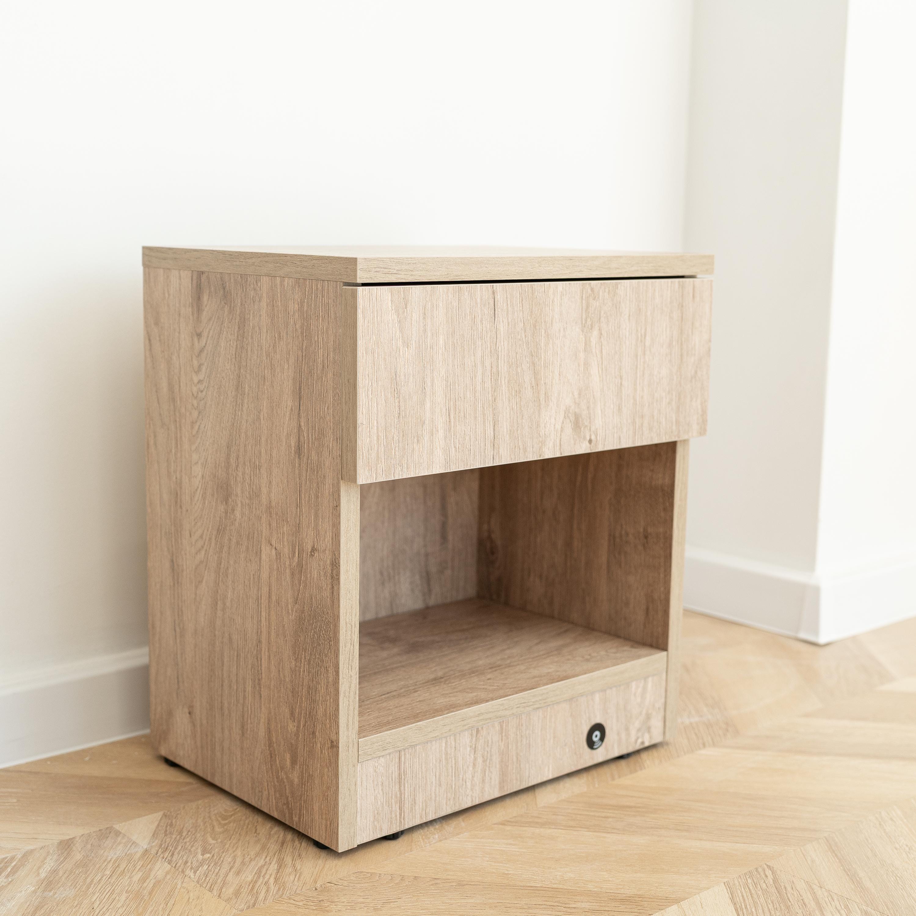 Lockable Nightstand With Hidden Compartment – RFID Smart Bedside