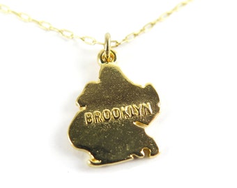 Brooklyn Razor Blade Engraved Pendant Necklace