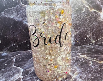 Bride snow globe tumbler