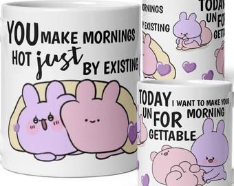Asamimi Anniversary gift : kawaii coffee mug