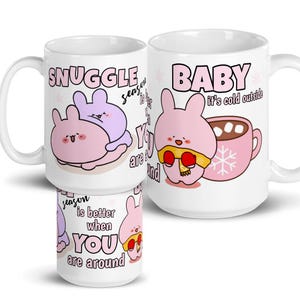 Regalo di Natale Asamimichan per lei: tazza &quot;Tesoro, fuori fa freddo&quot;, tazza da caffè per San Valentino