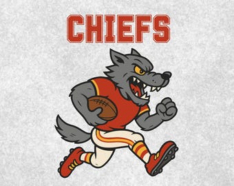 Wölfe Fußball png, Fußball Maskottchen png, Wolf png