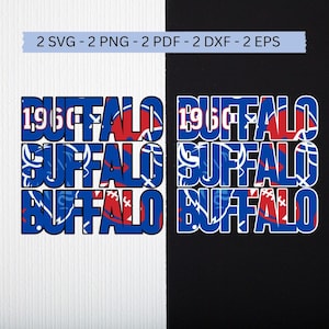 Buffalo Football SVG-Bundle: Spieltag Design (Digitaler Download)