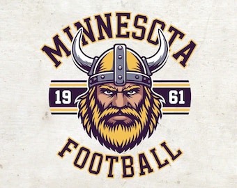 Minnesota Football Viking Design: SVG PNG, Shirt Design (Digital Download)