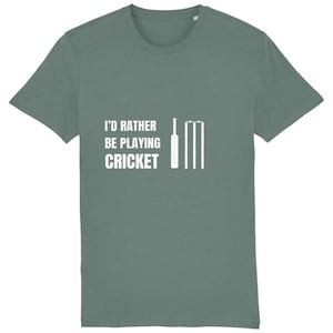 Lieber Cricket spielen - Unisex T-Shirt aus Biobaumwolle