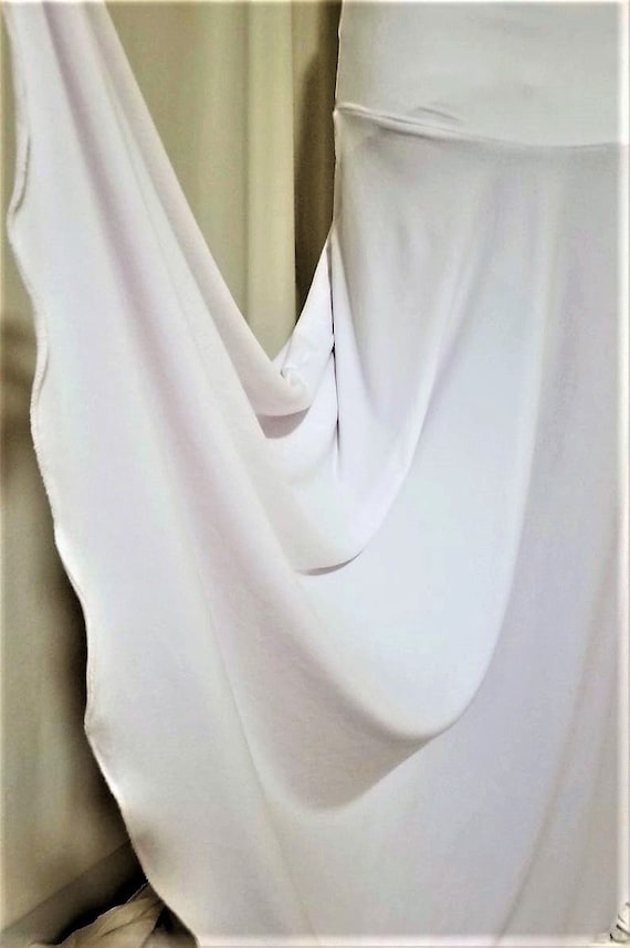 White maxi cheap skirt crepe