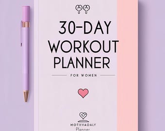 30-Day Fitness Challenge Planner for Women: Workout Tracker (Digital Download)