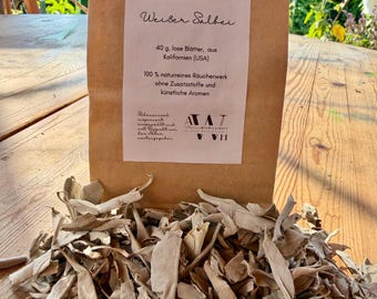 Weißer Salbei lose | 40g naturreines Räucherwerk für Reinigung & Ritual