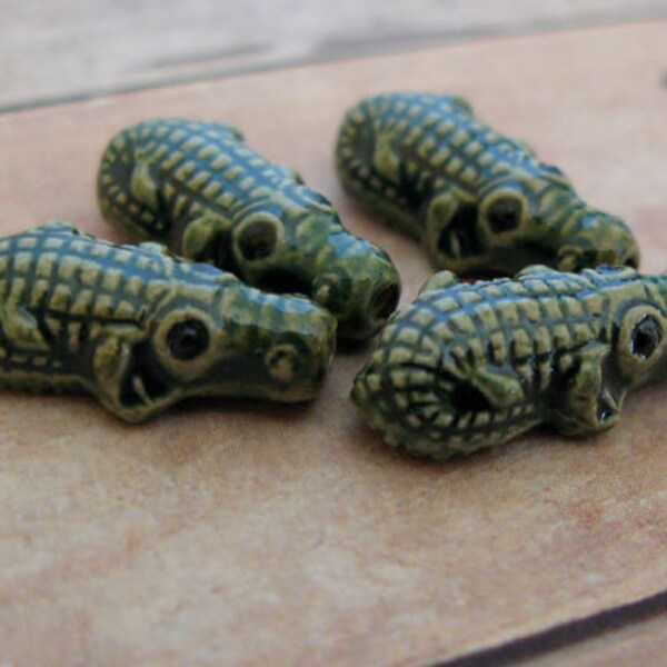 Ceramic Animal Beads Etsy