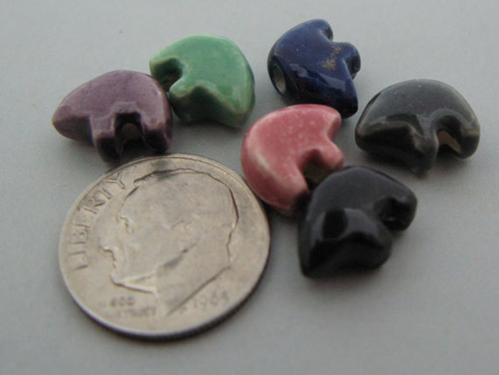 4 Tiny Zuni Bear Beads Mixed Colors Cb540mix Etsy UK