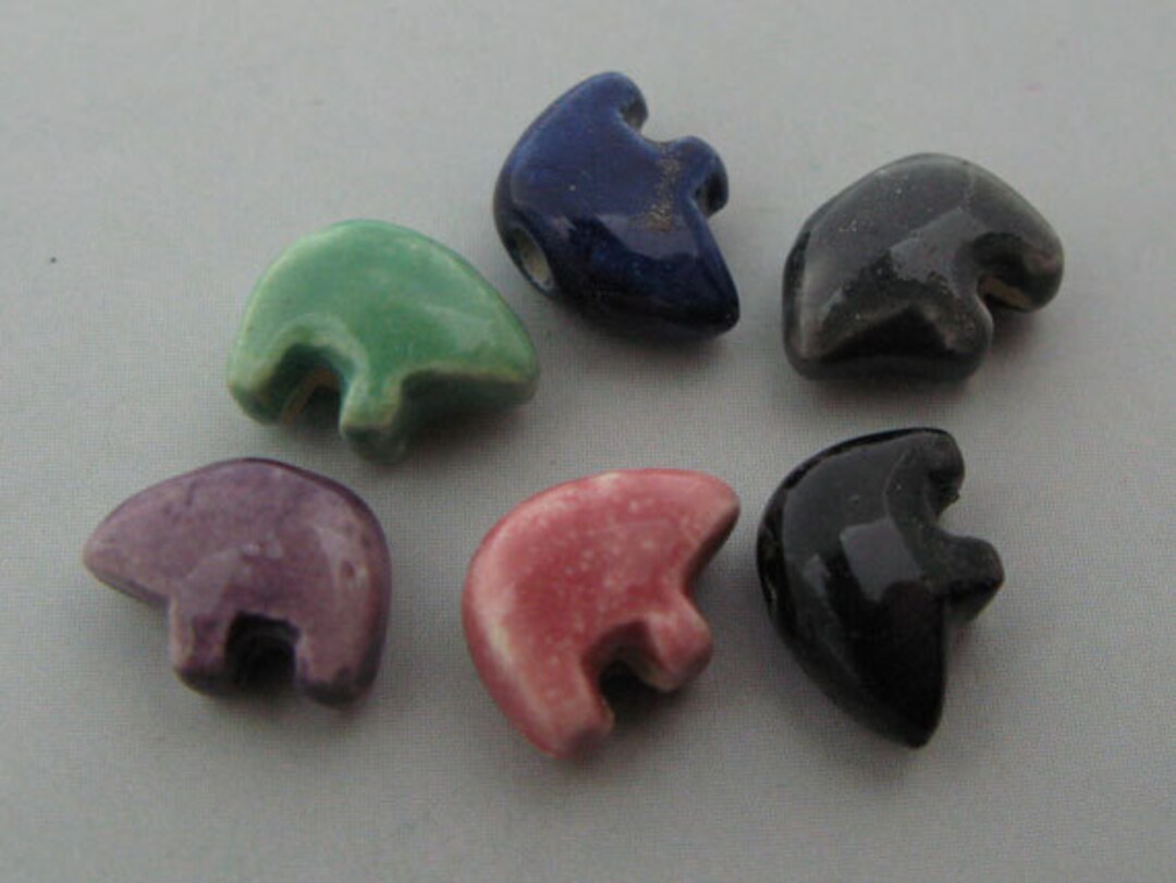 20 Tiny Zuni Bear Beads Mixed Colors CB540MIX Etsy