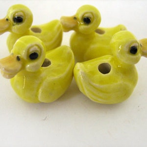 4 Large Ducky Beads - LG323