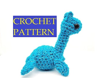 Nessie Crochet pattern - Digital download - Amigurumi Loch Ness Monster
