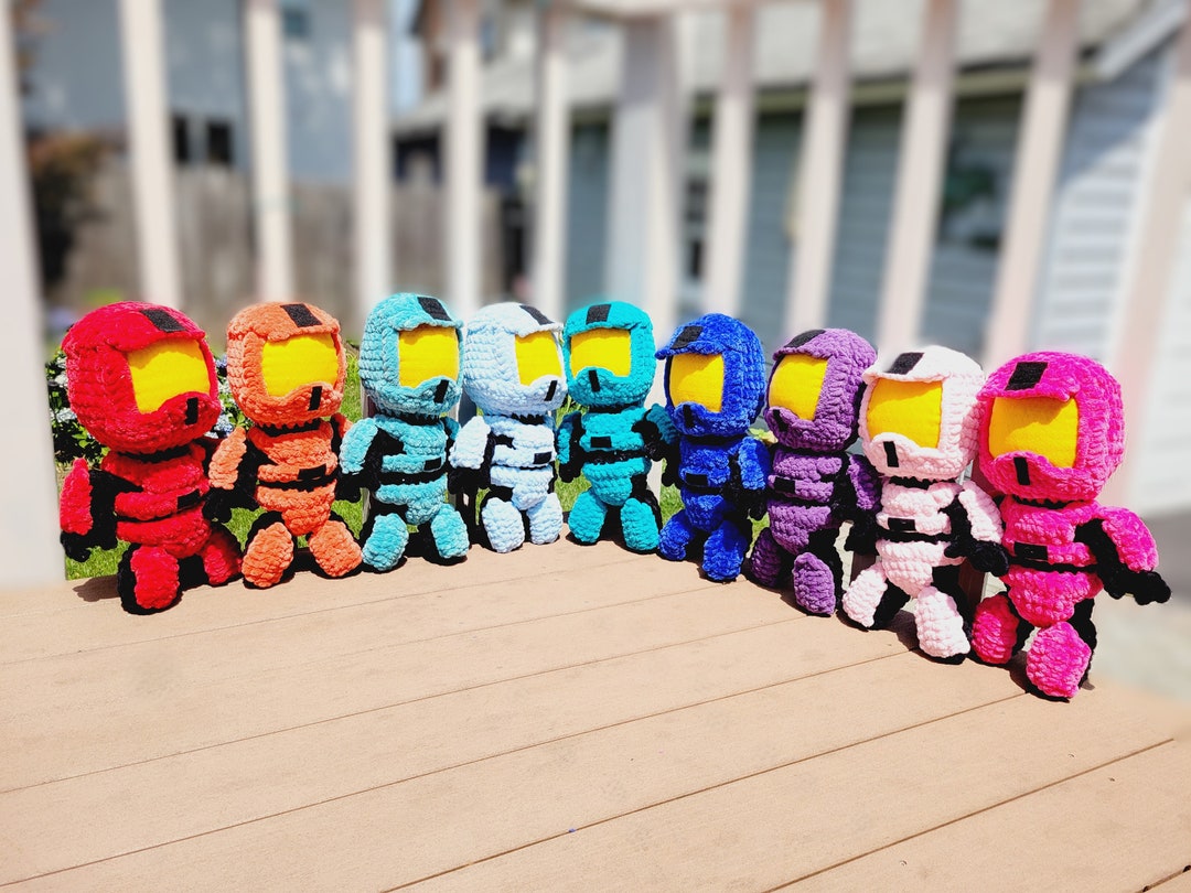 JUMBO Halo Master Chief Spartan Very Soft Plush Crochet Doll PRE MADE Etsy Sweden