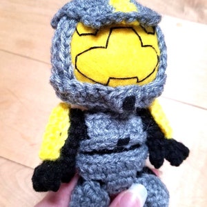 Halo Master Chief Spartan Red vs Blue Rooster Teeth Crochet doll Ships in 2-4 weeks Agent Washington