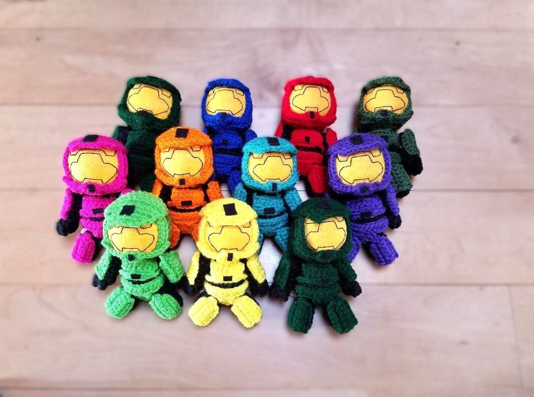 Crochet Halo Plush JUMBO Halo Master Chief Spartan Muñeco De