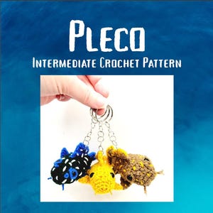 Pleco (plecostomus) Crochet Pattern - Intermediate Level - PDF Digital Download