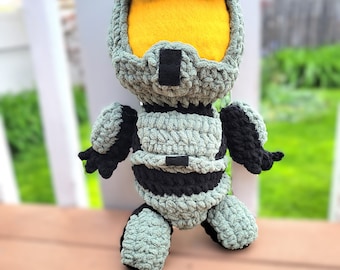 Crochet Halo Plush JUMBO Halo Master Chief Spartan Muñeco De