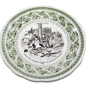 Vintage plate, Vintage French plate, Vintage commemorative plate, French military memorabilia