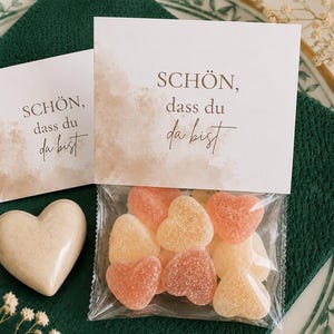 Gastgeschenk Karte zum Ausdrucken | Schön, dass du da bist | PDF Download