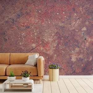 Rusty Metallic Peel and Stick Wallpaper – Industrial Wall Mural, Distressed Rust Texture, Vintage Rustic Decor for Home & Office Walls