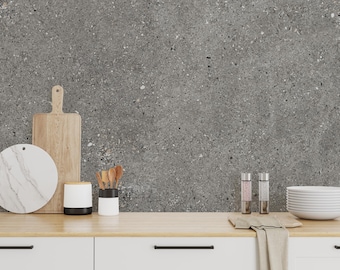 Concrete Texture Wallpaper Peel Stick Industrial Gray Wall Mural Modern Home Decor Office Loft