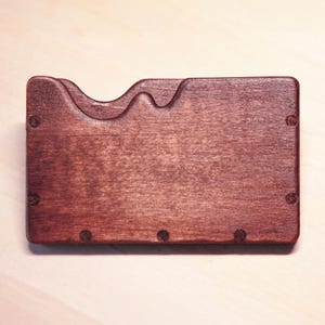 Portefeuille/porte-cartes en bois | Wooden wallet | Business card holder | laser cut file (DXF, SVG, LBRN2, AI)
