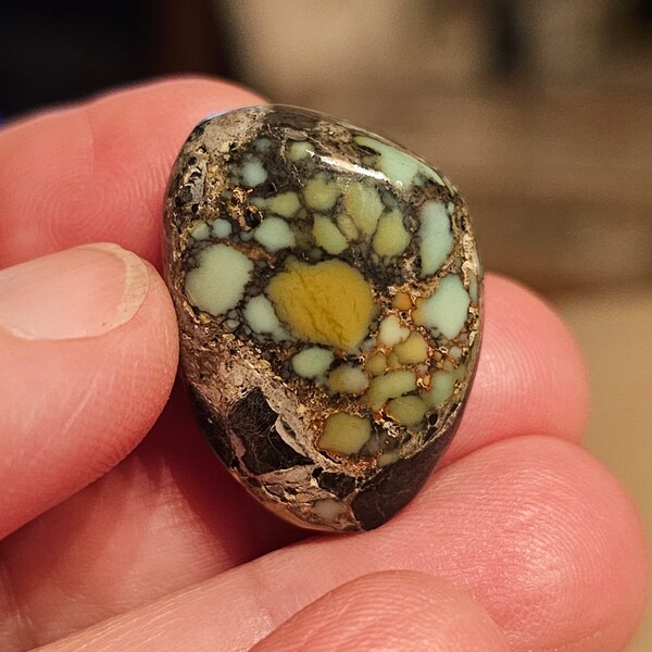 Aloe Variscite freeform- Natural Nevada turquoise,  great size for a ring, pendant or bracelet focal