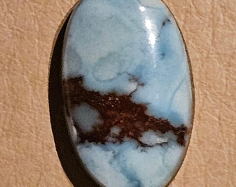 Rare Golden Hills Turquoise Cabochon from Kazakhstan