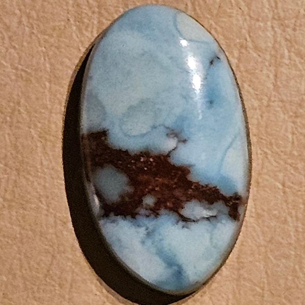 Rare Golden Hills Turquoise Cabochon from Kazakhstan