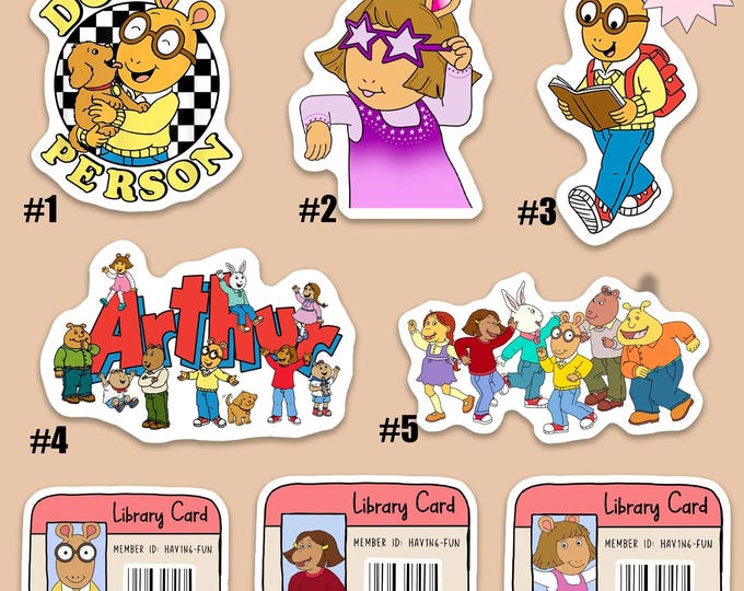 Holographic Vinyl Decal Stickers / Inspired by Arthur TV Show - Etsy
