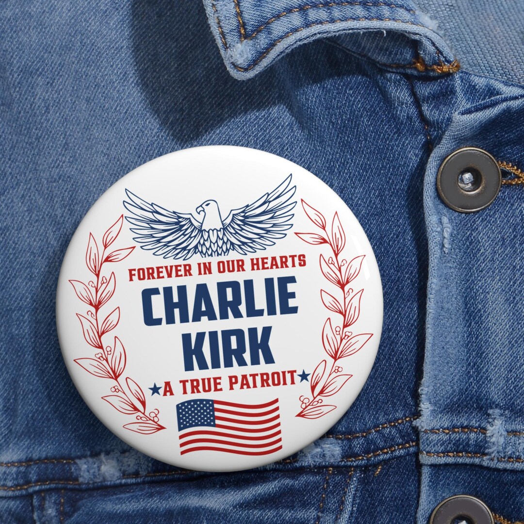 Freedom Pin Pin Buttons, Charlie Kirk USA Freedom Badge, Political Pins, Republican ...