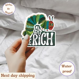 Eat the Rich Sticker, Children&#39;s Book Sticker, Activist Decal, Anti-capitalist Bumper Sticker, Social Justice Gift, Laptop Decal