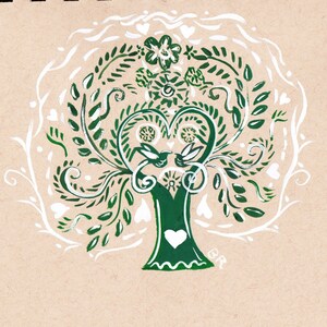 Celtic Trees Greeting Card