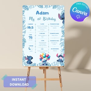 Modèle d'affiche de point, affiche personnalisée pour 1er anniversaire, décoration de fête, soirée à thème point, affiche d'anniversaire modifiable, téléchargement numérique