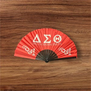 Delta Sigma Theta Hand Fan