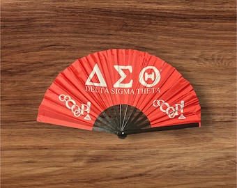 Delta Sigma Theta Hand Fan