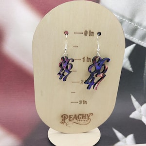 8647, FDT earrings, Subtle Anti-Trump Earrings, Hidden Dump Trump, Liberal gift, Pro-Democrat, Subtle Resistance, Leftist, Anti Trump