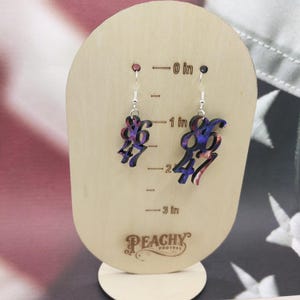 8647, FDT earrings, Subtle Anti-Trump Earrings, Hidden Dump Trump, Liberal gift, Pro-Democrat, Subtle Resistance, Leftist, Anti Trump